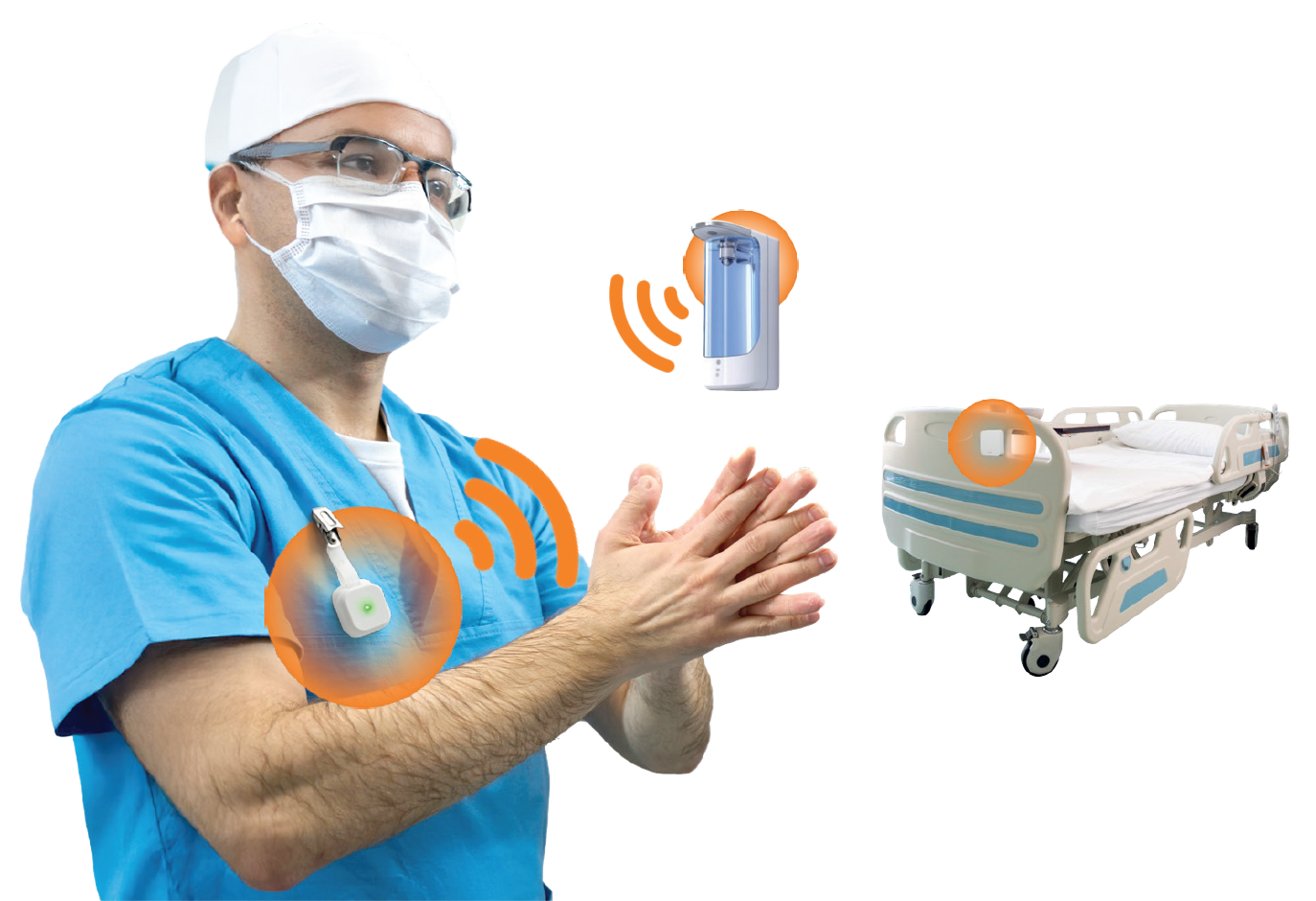 proximity detection for hand hygiene compliance
